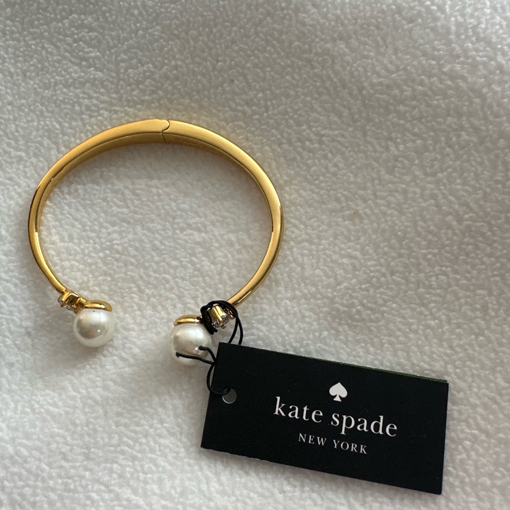 Nwt Kate Spade Pearls Of Wisdom Gold Bracelet Cream Multi 45$